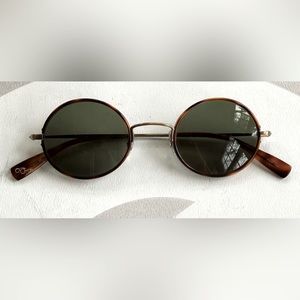 Paul Smith Tortoise Antique Bronze Oval Sunglasses Unisex